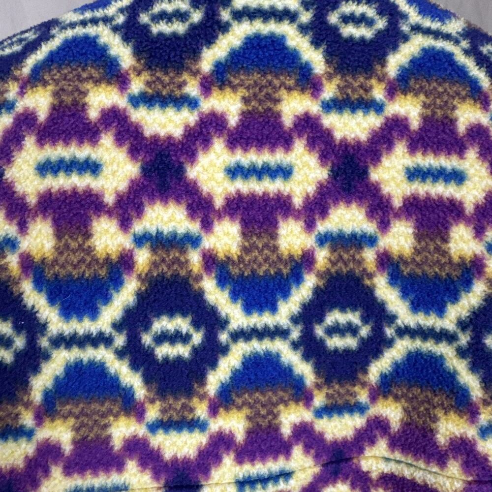 Patagonia Synchilla Womens MEDIUM Aberdeen Butterfly Aztec Snap Pullover Jacket - Picture 11 of 15
